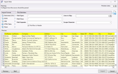 Importing data thumbnail