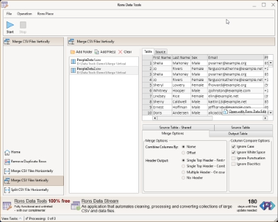 Merging multiple CSV files stacked thumbnail